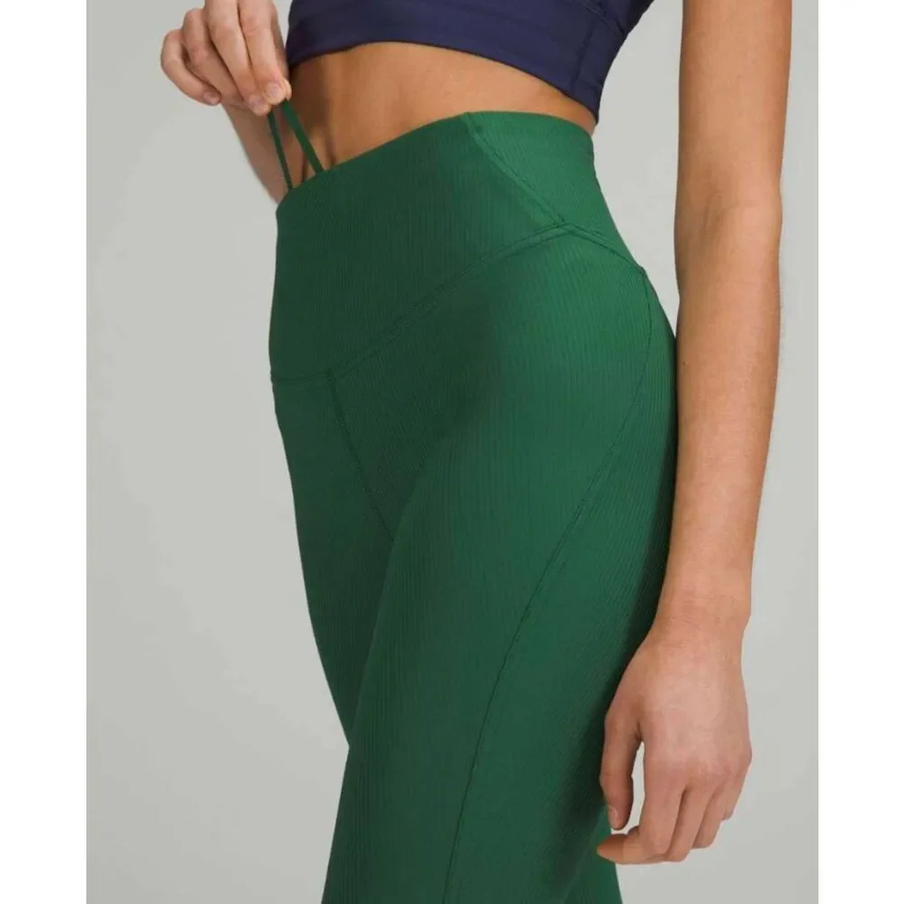 LULULEMON ATHLETICA Base Pace High-Rise Ribbed Tight 25' Size 8 - Picture 4 of 8